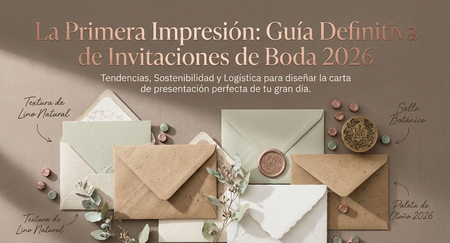 Guía completa de invitaciones de boda 2026: tendencias, materiales y precios