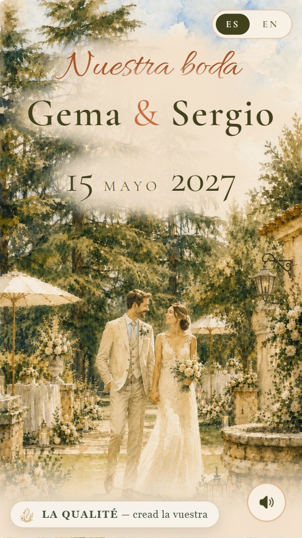 Cabecera de la invitación Finca Toledana